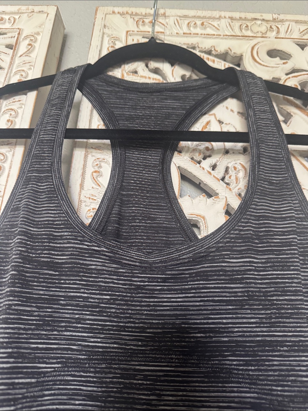 lululemon athletica Black Heathered Strappy Racerback Tank Top - Picture 3 of 12
